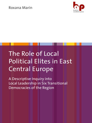 cover image of The Role of Local Political Elites in East Central Europe